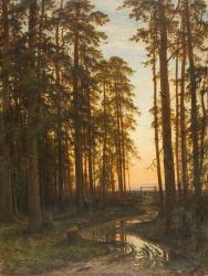 "Вечер в сосновом лесу. 1875"